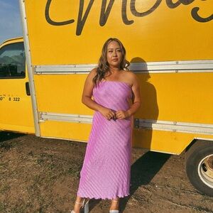 Astr One Shoulder Lavender Dress